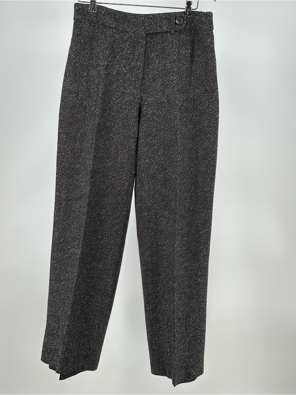 Vintage 90’s Sag Harbor Women's Gray Size 8 Tweed Trousers Classic Tailored Fit - Picture 2 of 7